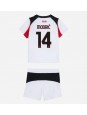 AC Milan Luka Modric #14 Replika Borta Kläder Barn 2025-26 Kortärmad (+ byxor)